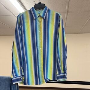 Foxcroft blouse sz10 like new beautiful colors